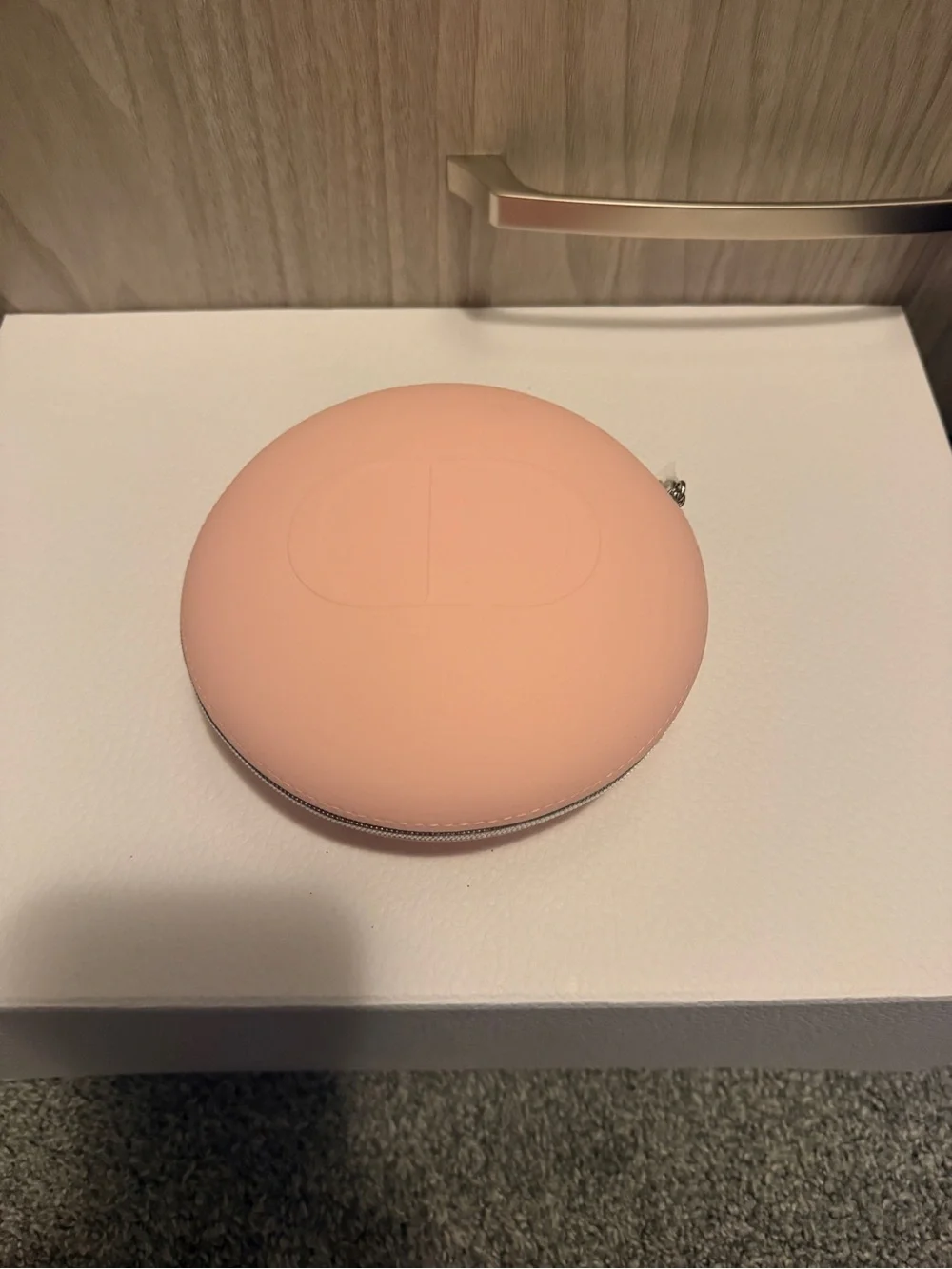 Dior Soft Pink Round CD Crossbody Phone Case
